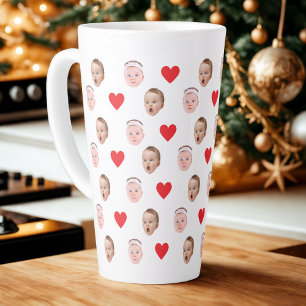 Face Mug, Custom Photo Mug, Baby Gift Latte Mug