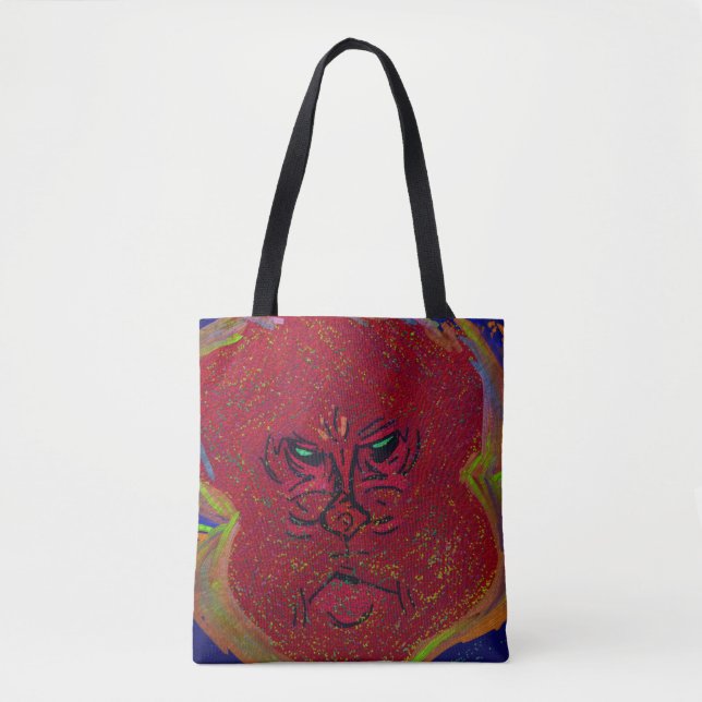 Face of a Flame  Medium Tote Bag (Front)