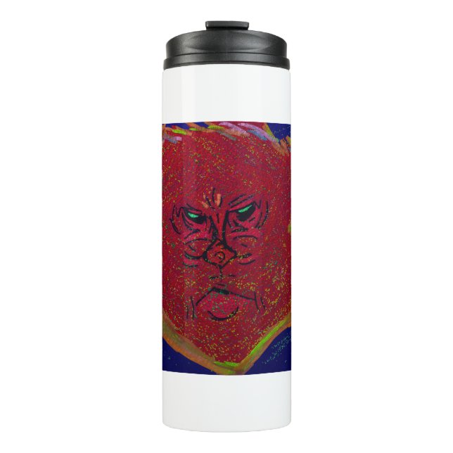 Face of a Flame Thermal Tumbler (Front)