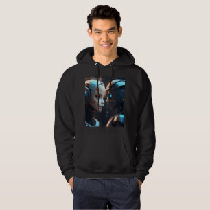 Face of AI Chatbot Hoodie