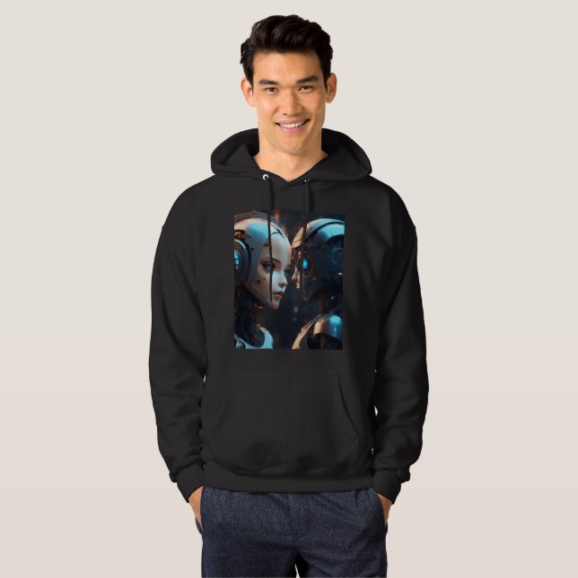 Face of AI Chatbot Hoodie (Front Full)
