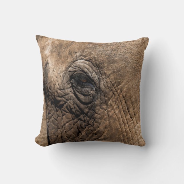 Face of an Elephant Cushion (Front)