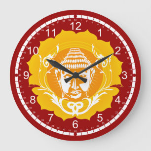 Face of Buddha Large Clock