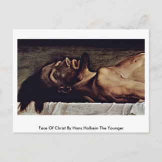 Face Of Christ By Hans Holbein The Younger Postcard