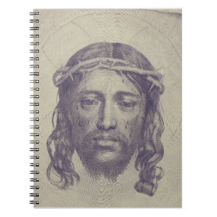 Face of Christ on St. Veronica's Veil Holy Face Notebook