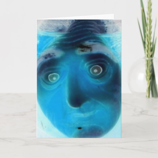 Face of Fear Greeting Card, Fear Me Card (Front)