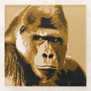 Face of Gorilla Glass Coaster