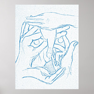 Face of Hands Poster