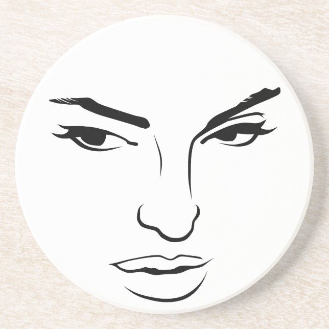 Face of Woman Coaster (Front)