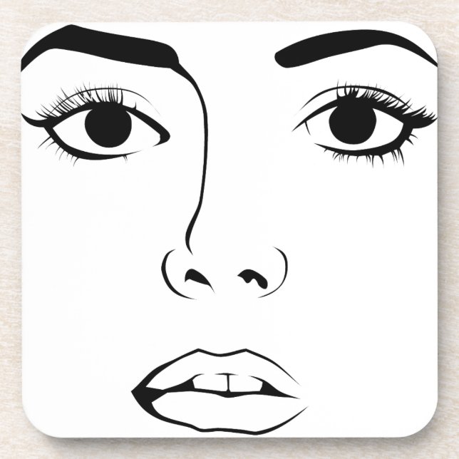 Face of Woman Coaster (Front)