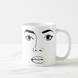 Face of Woman Coffee Mug
