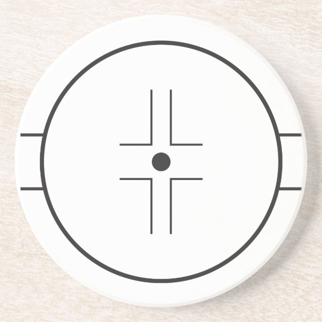 Face-off circle coaster (Front)