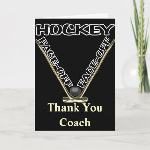 Face Off Hockey Greeting Card
