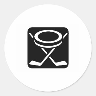 Face Off Puck Classic Round Sticker