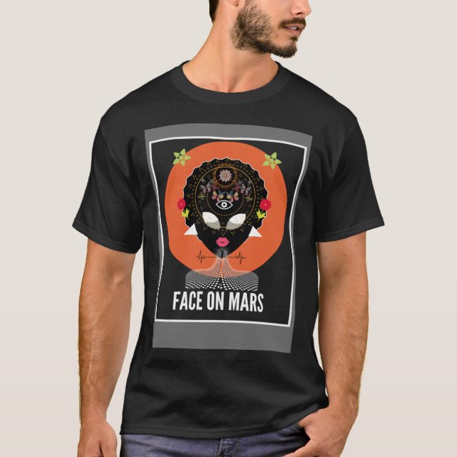 Face On Mars  Moorish Cosmic Wisdom T-Shirt (Front)