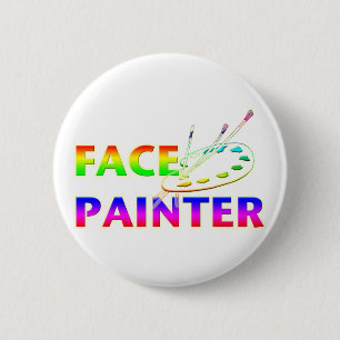 Face Painter 6 Cm Round Badge