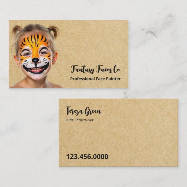 Face Painter Business Card (Front/Back)