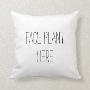 Face Plant Funny Pillow