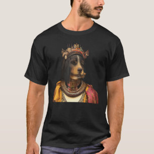 face portrait of an Ancient dog as Cleopatra 2 T-Shirt
