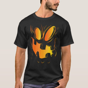 Face Pumpkin   For Kids Boys Men Costume Halloween T-Shirt
