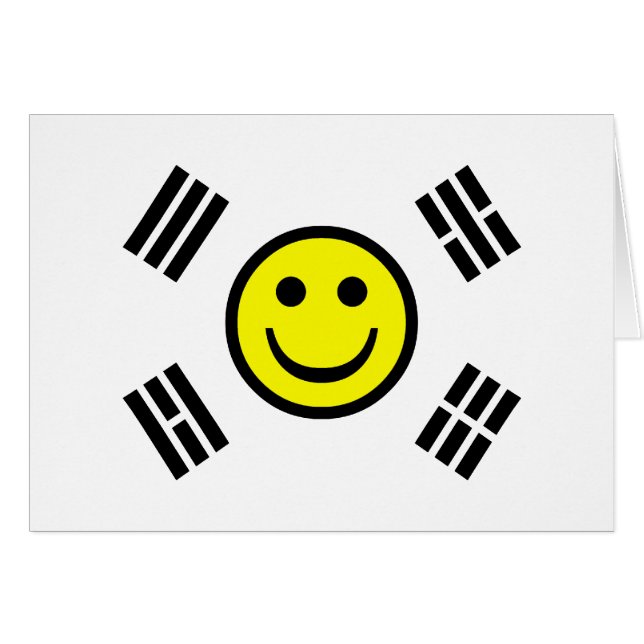 Face South Korean Flag (Front Horizontal)