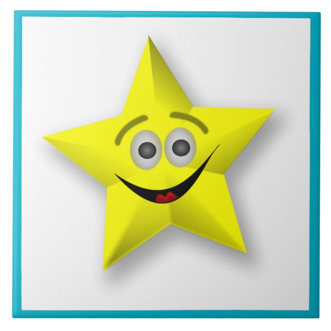 FACE STAR CERAMIC TILE (Front)