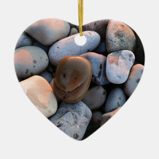 Face Stone Ceramic Ornament (Front)