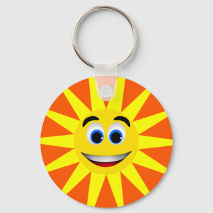 FACE SUN KEY RING