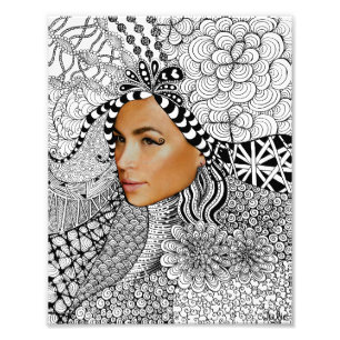 Face Tangle Photo Print