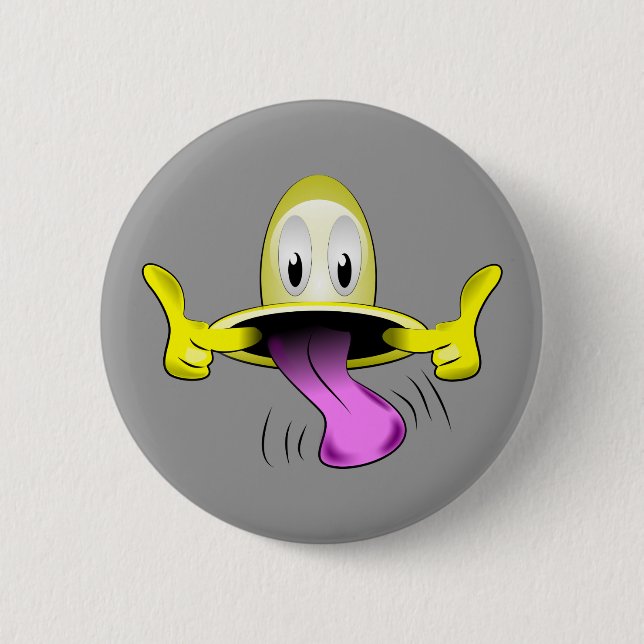 Face Tease 6 Cm Round Badge (Front)
