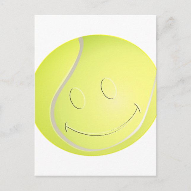 FACE TENNIS BALL POSTCARD (Front)