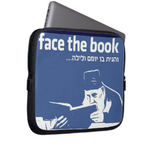 Face the Book Notebook Laptop Sleeve