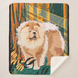 FACE THE SUN  Chow sherpa blanket