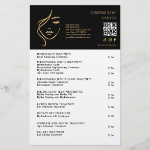 FACE TREATMENTS Beauty Salon flyer