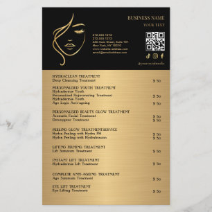 FACE TREATMENTS Beauty Salon flyer