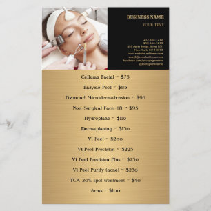 FACE TREATMENTS Beauty Salon flyer