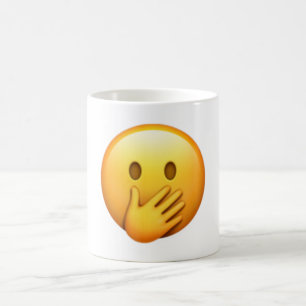 Face With Hand Over Mouth - Emoji Coffee Mug