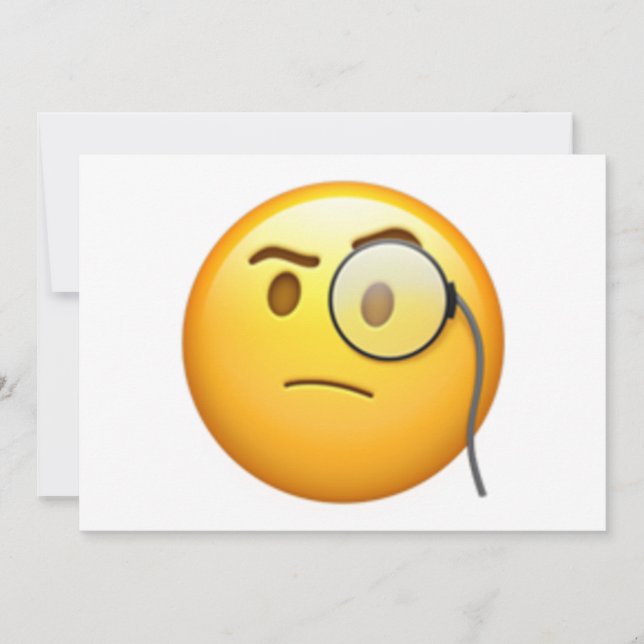 Face With Monocle - Emoji (Front)