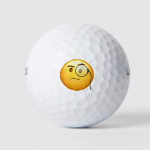 Face With Monocle - Emoji Golf Balls