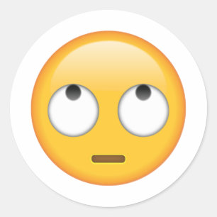Face With Rolling Eyes - Emoji Classic Round Sticker