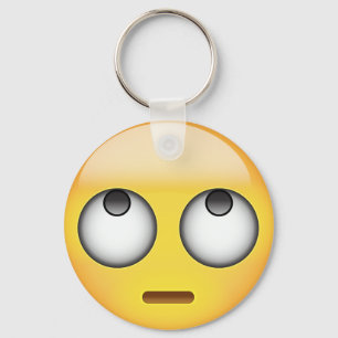Face With Rolling Eyes Emoji Key Ring