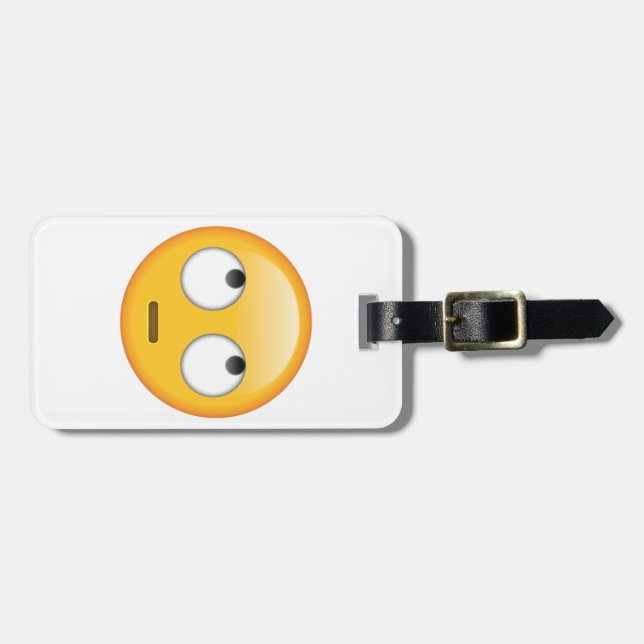 Face With Rolling Eyes - Emoji Luggage Tag (Front Horizontal)