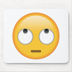 Face With Rolling Eyes - Emoji Mouse Pad