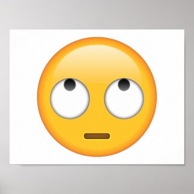 Face With Rolling Eyes — Emoji Poster (Front)