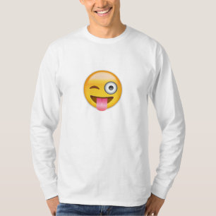 Face With Stuck Out Tongue And Winking Eye Emoji T-Shirt