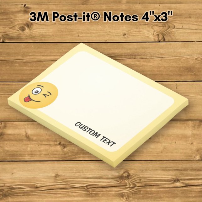 Face with Stuck-Out Tongue and Winking Eye Post-it Notes (Creator Uploaded)