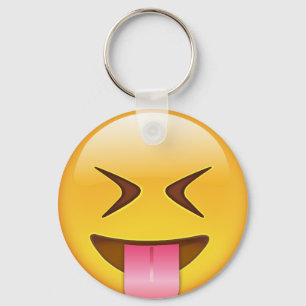 Face With Stuck Out Tongue & Tightly Closed Eyes Key Ring