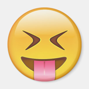 Face With Stuck Out Tongue & Tightly Closed Eyes Magnet