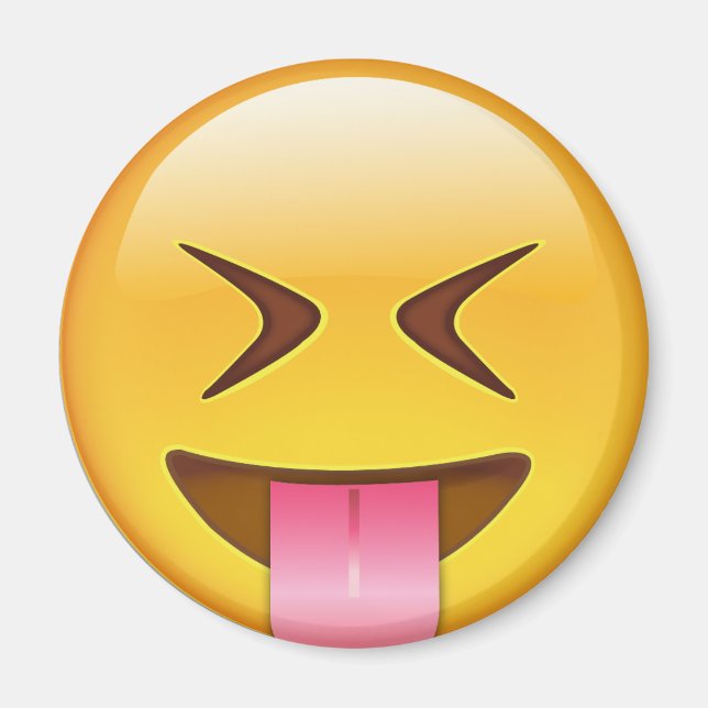 Face With Stuck Out Tongue & Tightly Closed Eyes Magnet (Front)