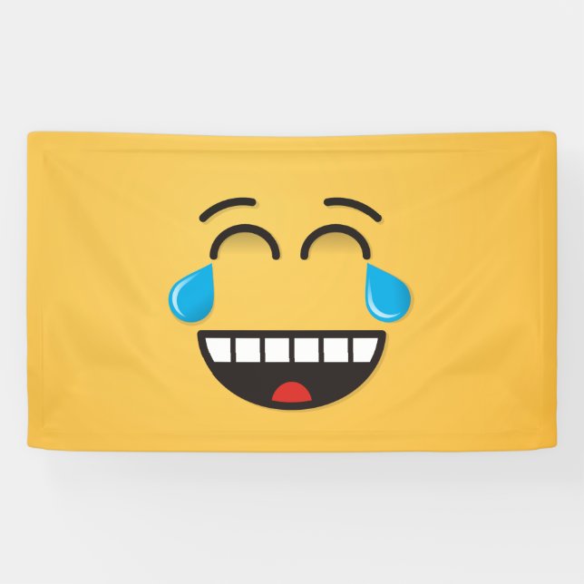 Face With Tears of Joy Banner (Horizontal)